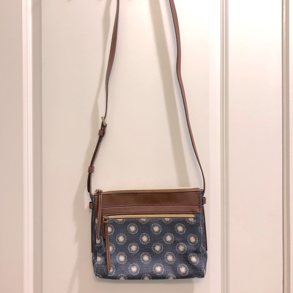 Fossil crossbody bag shibori print